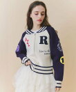 【=LOVE 大場花菜さん着用】スタジャンライクニットZIPジャケット