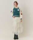 【=LOVE 大場花菜さん着用】スタジャンライクニットZIPジャケット
