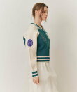 【=LOVE 大場花菜さん着用】スタジャンライクニットZIPジャケット