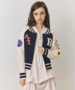 【=LOVE 大場花菜さん着用】スタジャンライクニットZIPジャケット