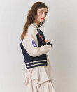 【=LOVE 大場花菜さん着用】スタジャンライクニットZIPジャケット