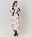 【=LOVE 大場花菜さん着用】スタジャンライクニットZIPジャケット