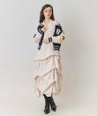 【=LOVE 大場花菜さん着用】スタジャンライクニットZIPジャケット