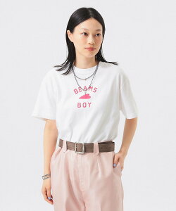 BEAMS BOY �yWEB����zHEART ���S �I���W�i��T�V���c �r�[���X �E�C���� �g�b�v�X �J�b�g�\�[�ET�V���c �z���C�g �p�[�v�� �C�G���[ �u���b�N �s���N�y���������z