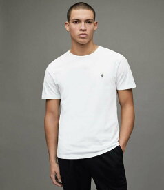 ALLSAINTS (M)BRACE SS CREW オールセインツ トップス カットソー・Tシャツ グレー ブラック ホワイト【送料無料】