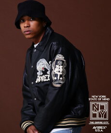 AVIREX 《COLLECTION》VARSITY JACKET TIGER / バーシティジャケット タイガー アヴィレックス ジャケット・アウター ライダースジャケット ホワイト ブラック【送料無料】