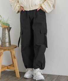 【SALE／10%OFF】RETRO GIRL ベルテッドミリタリーPT レトロガール パンツ その他のパンツ ホワイト ブラック ピンク
