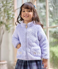 【SALE／30%OFF】ANY KIDS 【ドッキング可能】ネコボアブルゾン エニィ ジャケット・アウター ブルゾン・ジャンパー ベージュ パープル グリーン