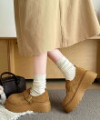 【shoes365】スエード調厚底シューズ