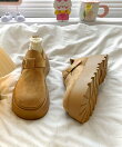 【shoes365】スエード調厚底シューズ