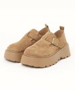 【shoes365】スエード調厚底シューズ