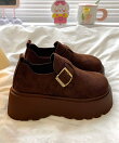【shoes365】スエード調厚底シューズ