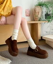 【shoes365】スエード調厚底シューズ
