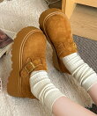 【shoes365】スエード調厚底シューズ