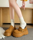 【shoes365】スエード調厚底シューズ