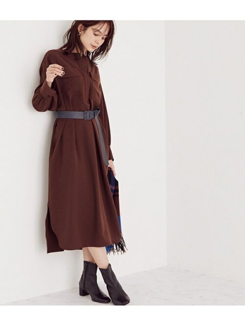 Rope クルーネックサックシャツワンピース Rakuten Fashion 楽天ファッション 旧楽天ブランドアベニュー Br1651