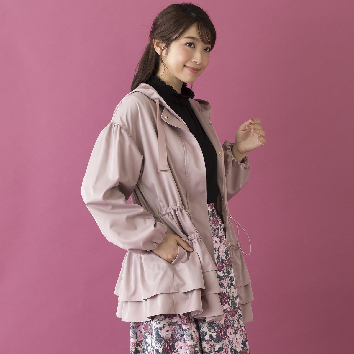 Rose Tiara｜2段フリルマウンテンパーカー | Rakuten Fashion(楽天 
