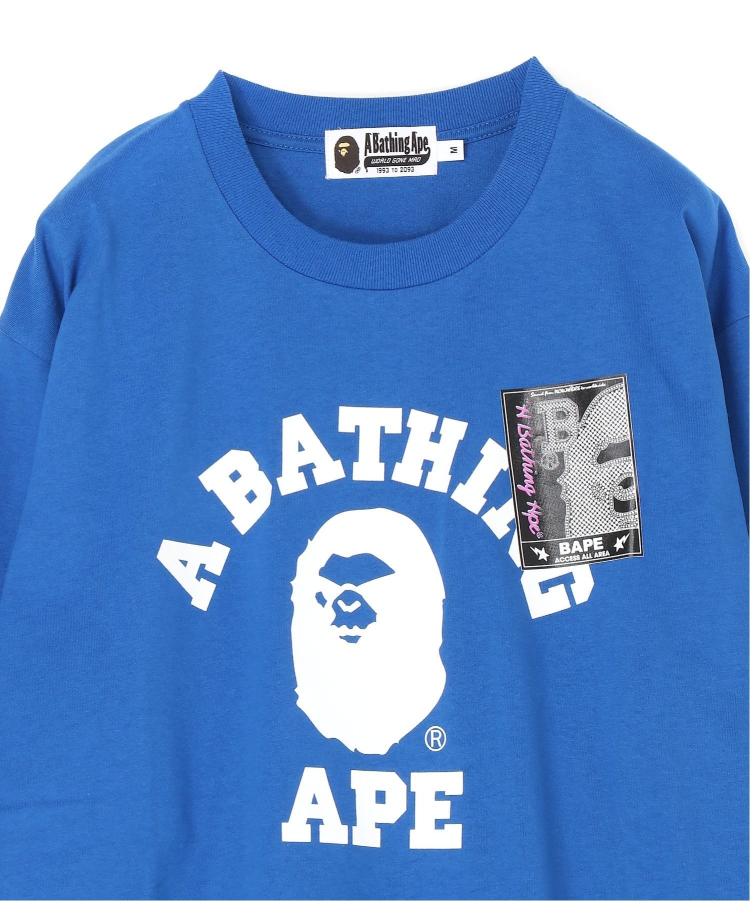 A BATHING APE｜MAD FACE COLLEGE L/S TEE | Rakuten Fashion(楽天