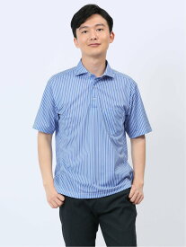 TAKA-Q Biz 接触冷感 吸水速乾 半袖ポロシャツ タカキュー トップス ポロシャツ ブルー ネイビー【送料無料】