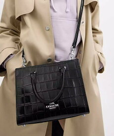 【SALE／76%OFF】COACH OUTLET 【公式】マギー スモール トート コーチ　アウトレット バッグ トートバッグ ブラック【送料無料】