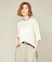 【SALE／30%OFF】conte ＜conte＞クルーネック ニットTシャツ ユナイテッドアローズ トップス ニット ブラック ホワイト【送料無料】