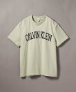 (M)【公式ショップ】 カルバンクライン 20s カーブバーシティロゴショートスリーブTシャツ Calvin Klein Jeans 4RB847G
