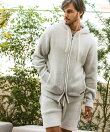 1PIU1UGUALE3 RELAX GRADIENT KNIT HOODIE
