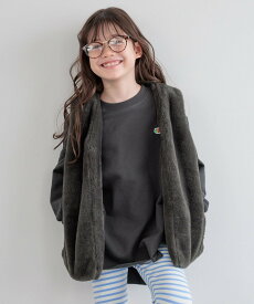 BAYFLOW [ふわふわで触り心地◎]ファーベスト(KIDS) ベイフロー ジャケット・アウター その他のジャケット・アウター グレー ベージュ