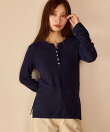 【WEB限定】柔らかヘンリーネックロンT