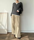 【WEB限定】柔らかヘンリーネックロンT