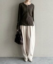 【WEB限定】柔らかヘンリーネックロンT