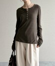 【WEB限定】柔らかヘンリーネックロンT