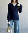【WEB限定】柔らかヘンリーネックロンT