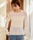 【WEB限定】柔らかヘンリーネックロンT