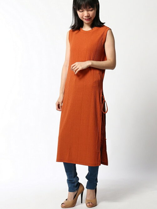 Silky Silky Honey Drop サイドロングスリットニットワンピース Rakuten Fashion 楽天ファッション 旧楽天ブランドアベニュー T