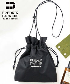 【SALE／10%OFF】FREDRIK PACKERS FREDRIK PACKERS/210D PINION POUCH ミニショルダー巾着バッグ フレドリックパッカーズ セットアップセブン バッグ ショルダーバッグ ブラック カーキ ネイビー【送料無料】