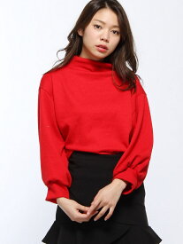 【SALE／24%OFF】SPIGA ボトルネックボリューム袖TOPS スピーガ トップス ニット グリーン イエロー ブラック ホワイト レッド