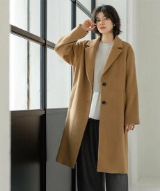 【SALE／20%OFF】OPAQUE.CLIP カシミヤブレンドウールチェスターコート オペークドットクリップ ジャケット・アウター チェスターコート ブラック ブラウン【送料無料】