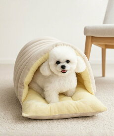 aimoha home aimoha home/マシュマロドーム・ペットスリーピングバッグ アイモハ ペット用品 ペット用ベッド・マット・クッション ベージュ【送料無料】