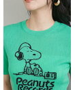 【PEANUTS RECORDS】スヌーピージャガードリブニット