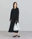 異素材ドッキングシャーリングワンピース