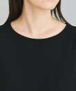 異素材ドッキングシャーリングワンピース
