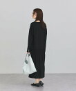 異素材ドッキングシャーリングワンピース