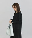 異素材ドッキングシャーリングワンピース