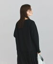 異素材ドッキングシャーリングワンピース