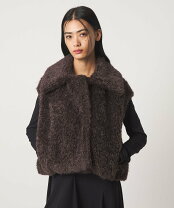 楽天市場】フェイクファー ジャケット（袖の長さ半袖）（レディース 