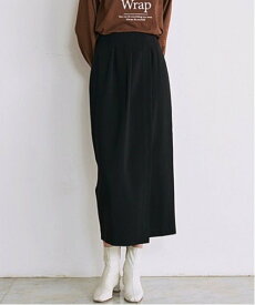 【SALE／20%OFF】EMMA LIMBER Inbelt Wrap Skirt(インベルトラップスカート) エマリンバー スカート ロング・マキシスカート ブラック ベージュ【送料無料】