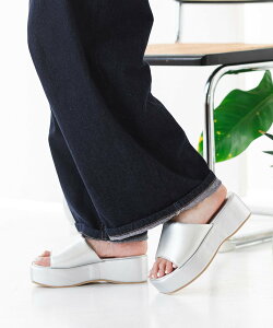 attagirl 厚底ミュールサンダル アタガール シューズ・靴 サンダル シルバー ピンク ホワイト