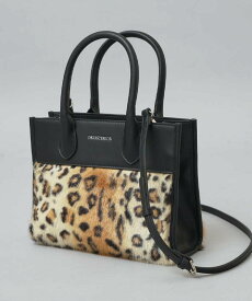 【SALE／40%OFF】DRESSTERIOR フェイクファーコンビリサイクルレザートートバッグ ドレステリア バッグ トートバッグ ブラック【送料無料】