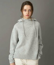 【SALE／5%OFF】DRESSTERIOR カシミヤブレンドフードニット ドレステリア トップス ニット ブルー イエロー レッド グレー【送料無料】